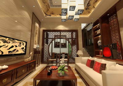 室內陳設包括字畫、匾幅、盤景、陶瓷、古玩、屏風、博古架等,追求_裝修美圖-新浪家居